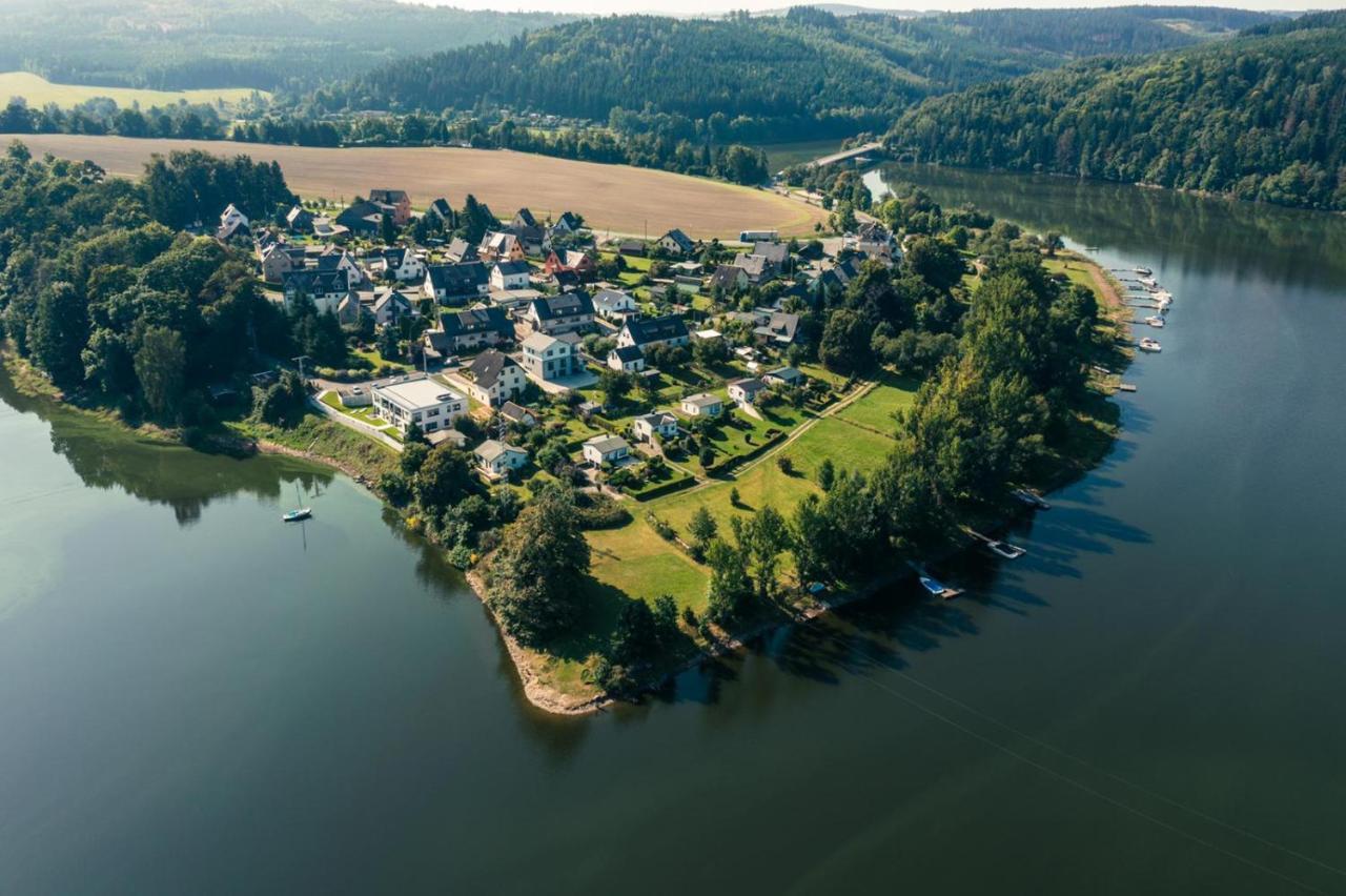 Apartments Saaldorf-Ferienhaus Mit 6 Apartments 45Qm-120Qm Direkt Am Thueringer Meer-Bleilochtalsperre Bad Lobenstein Exterior foto